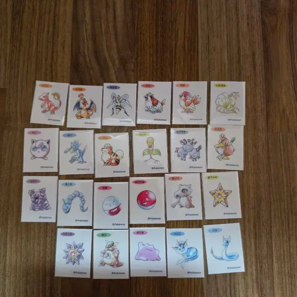 [BUNJANG] Pokemon 30th Anniversary Art Seal Collection (23 Types) / 포켓몬 띠부씰 30주년 아트씰 23종 일괄판매합니다