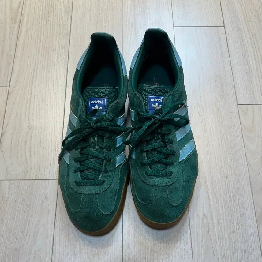 [BUNJANG] Adidas Gazelle Suede Green/Sky Sneakers / 아디다스 가젤 스웨이드 그린/스카이