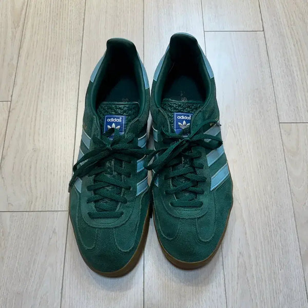 [BUNJANG] Adidas Gazelle Suede Green/Sky Sneakers / 아디다스 가젤 스웨이드 그린/스카이