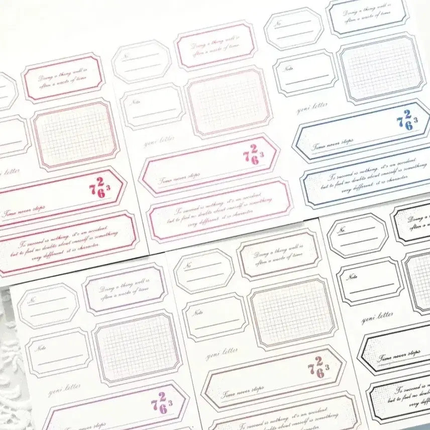 [BUNJANG] Yenniletter Dusk Label Notepads / [예니레터] 더스크 라벨 떡메모지