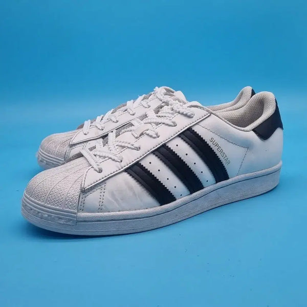 [BUNJANG] Adidas Superstar White/Black Sneakers (245) / kk 아디다스 슈퍼스타 흰검 운동화 245