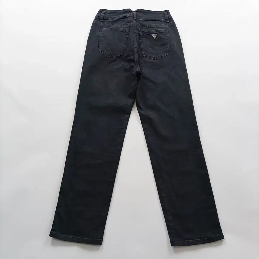 [BUNJANG] Guess Black Straight Casual Denim Pants Size 25 / 게스 청바지 사이즈25 흑청 일자 캐주얼 여자 여성 데님팬츠 B1123