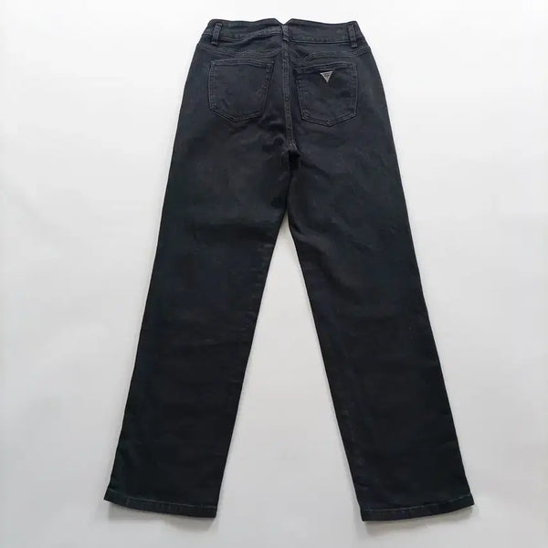[BUNJANG] Guess Black Straight Casual Denim Pants Size 25 / 게스 청바지 사이즈25 흑청 일자 캐주얼 여자 여성 데님팬츠 B1123