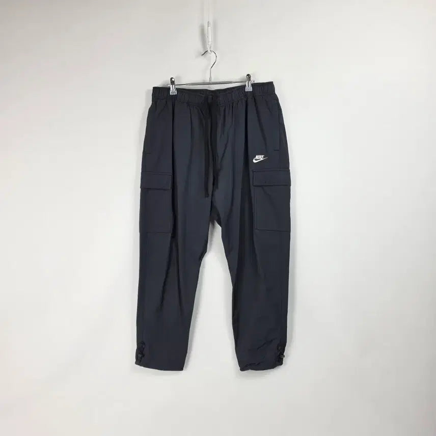 [BUNJANG] Nike Cargo Banding String Pants Black Men's Size 34 / 나이키 카고 밴딩 스트링 팬츠 블랙 남 34, 20260706