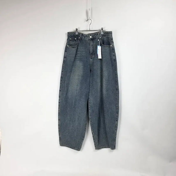 [BUNJANG] Standard Error Balloon Fit Wide Denim Pants (Medium Wash, Men's Size 36) / 새상품 스탠다드에러 중청 벌룬핏 와이드 데님팬츠 남 36,20260706