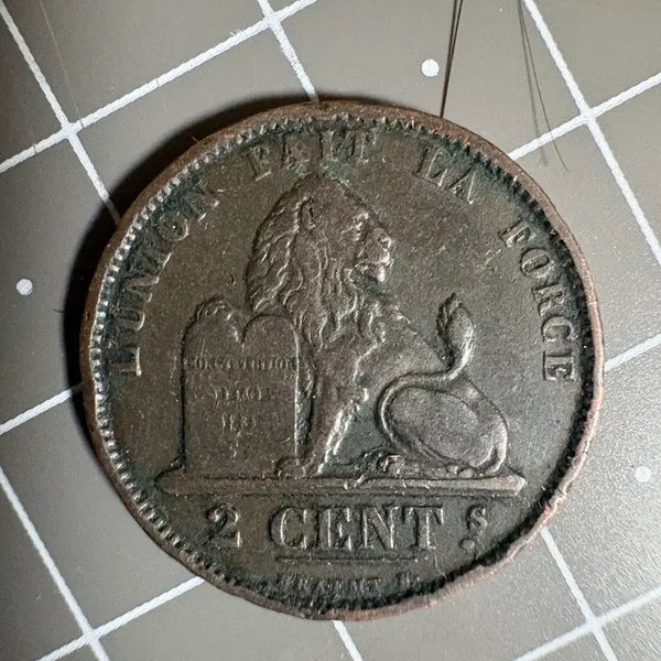 [BUNJANG] Belgium 1873 2 Centesimes Coin / 벨기에 1873년 2센트 주화