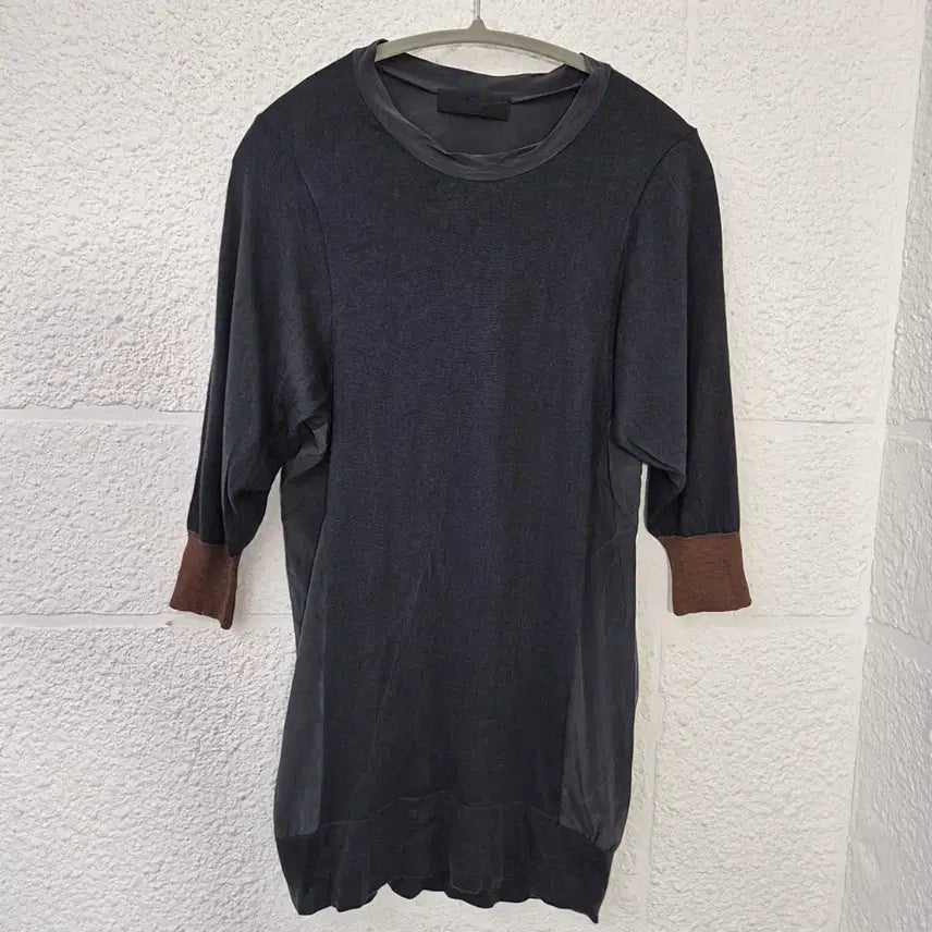 [BUNJANG] KUHO 7-Sleeve Mini Dress / 구호 견 7부 미니 원피스