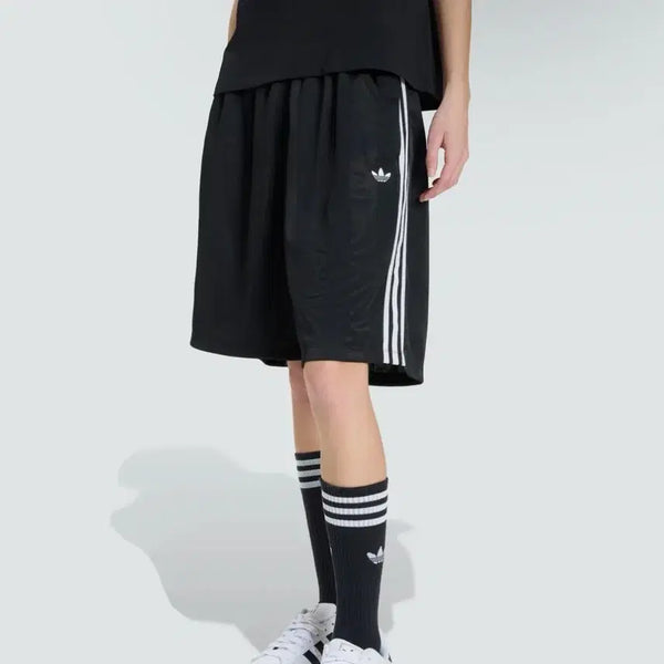 [BUNJANG] Adidas Originals 3-Stripes Jacquard Shorts Black (S) / 아디다스 오리지널스 삼선 자카드 조츠 블랙 팬츠 s 반바지