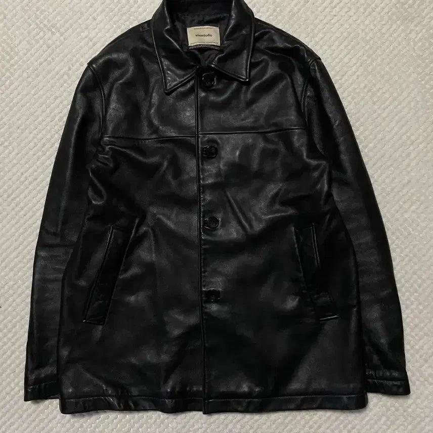 [BUNJANG] VIVA STUDIO Western Mood Lambskin Leather Car Coat / [M] VIVA STUDIO 비바스튜디오 웨스턴 무드 램스킨 레더 카코트