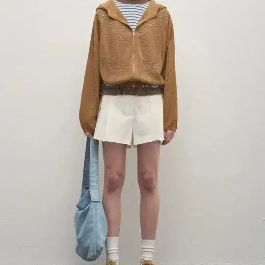 [BUNJANG] System Crochet Knit Hoodie Jumper / 25시스템 크로셰 후드 니트 점퍼(확내림)