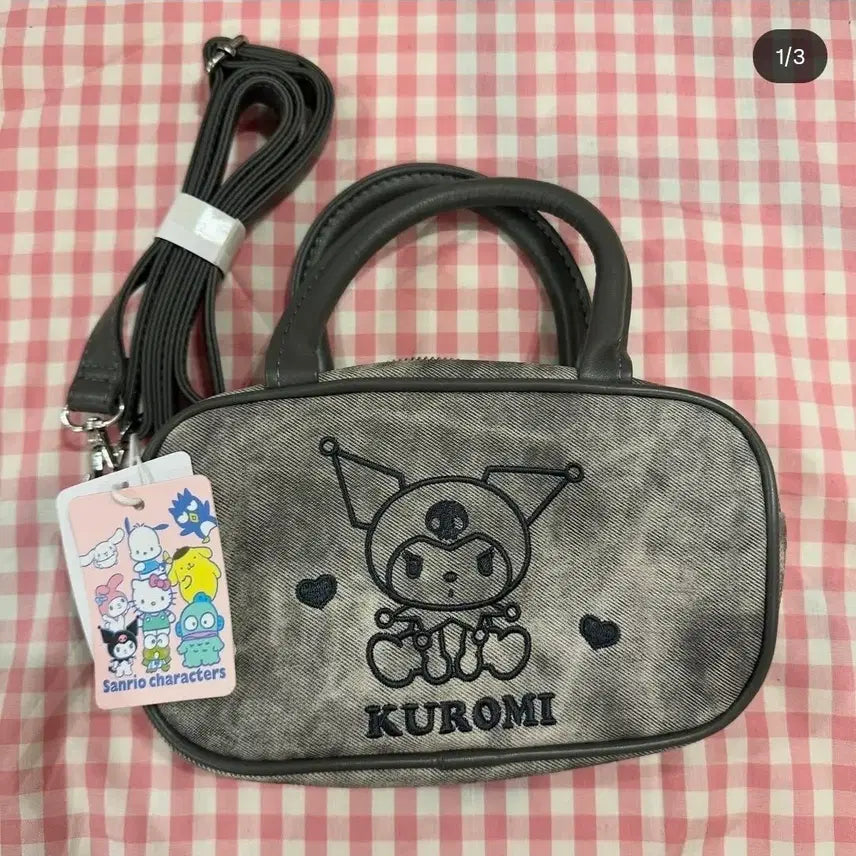 [BUNJANG] Kuromi Character Mini Tote Bag Shoulder Bag / 쿠로미 캐릭터 미니 토트백 숄더백