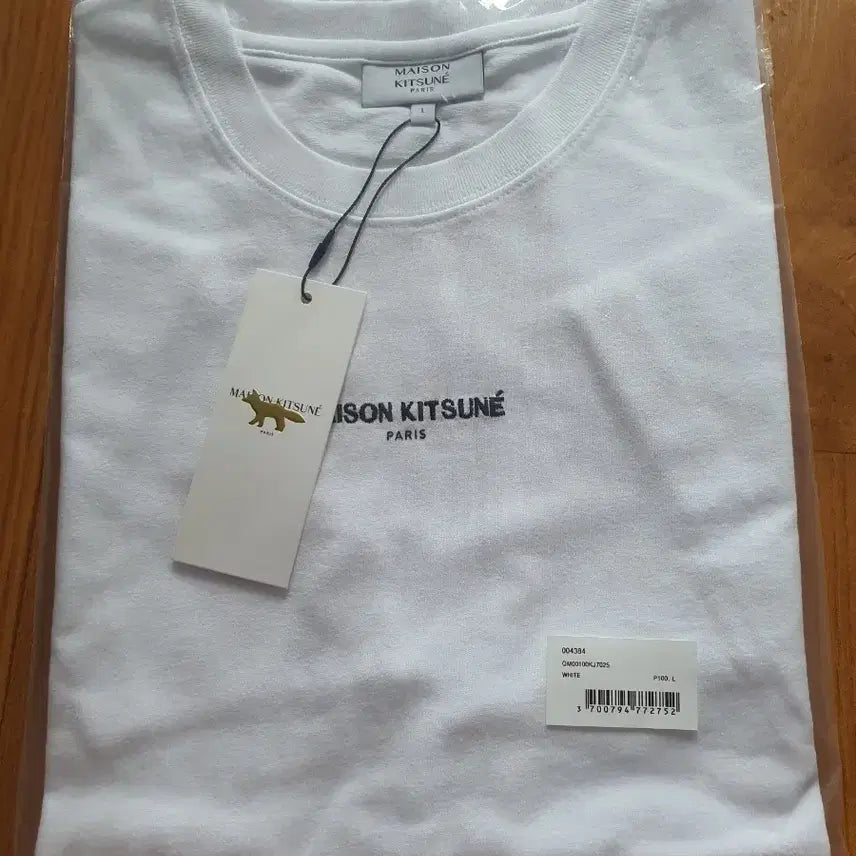 [BUNJANG] Maison Kitsuné White Short Sleeve T-Shirt L / 메종 키츠네 반팔티 화이트 L