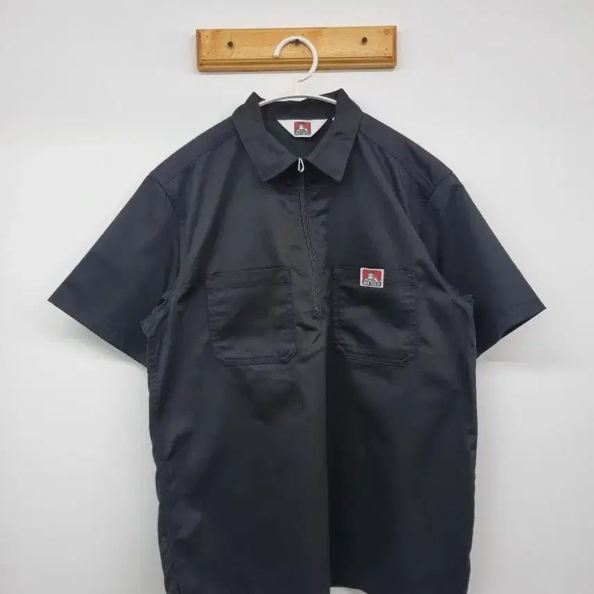 [BUNJANG] BEN DAVIS Half-Zip Short-Sleeve Shirt (L) / 벤데이비스 반집업 반팔 셔츠