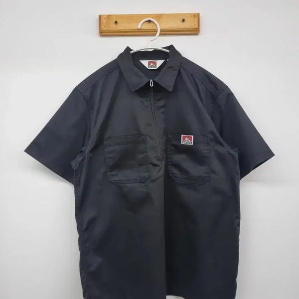 [BUNJANG] BEN DAVIS Half-Zip Short-Sleeve Shirt (L) / 벤데이비스 반집업 반팔 셔츠