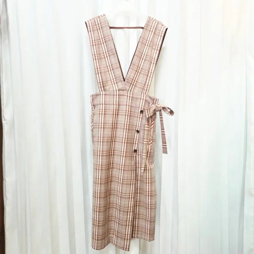 [BUNJANG] Duel Check Pattern Dress C467 / 95 듀엘 체크 패턴 원피스 C467