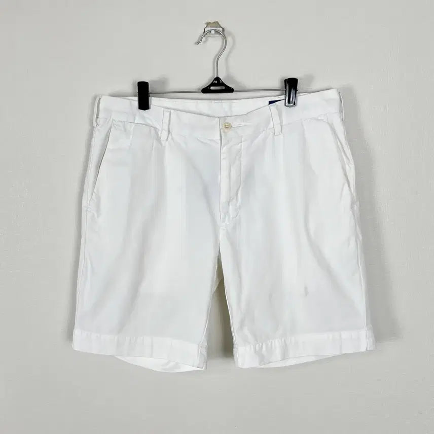 [BUNJANG] Polo Ralph Lauren White Cotton Shorts Men's 32 / 폴로 랄프로렌 화이트 면 반바지 남32 L 라덴 빈티지