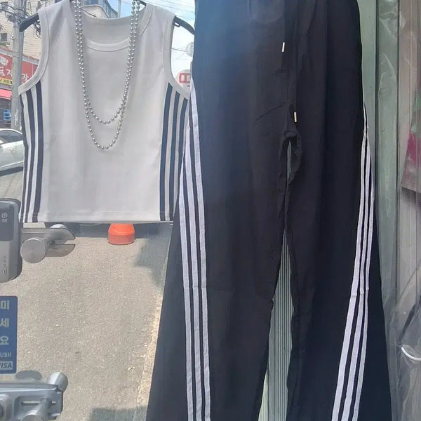 [BUNJANG] Summer Sleeveless Ribbed Tank Top / 삼선 나시 스판 대박ㅡ새상품