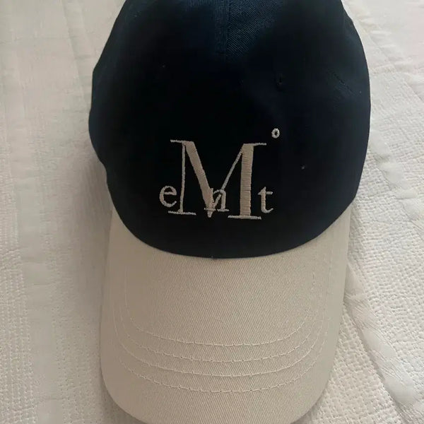 [BUNJANG] Muzent Navy Colorblock Ball Cap / 무센트 네이비 배색볼캡