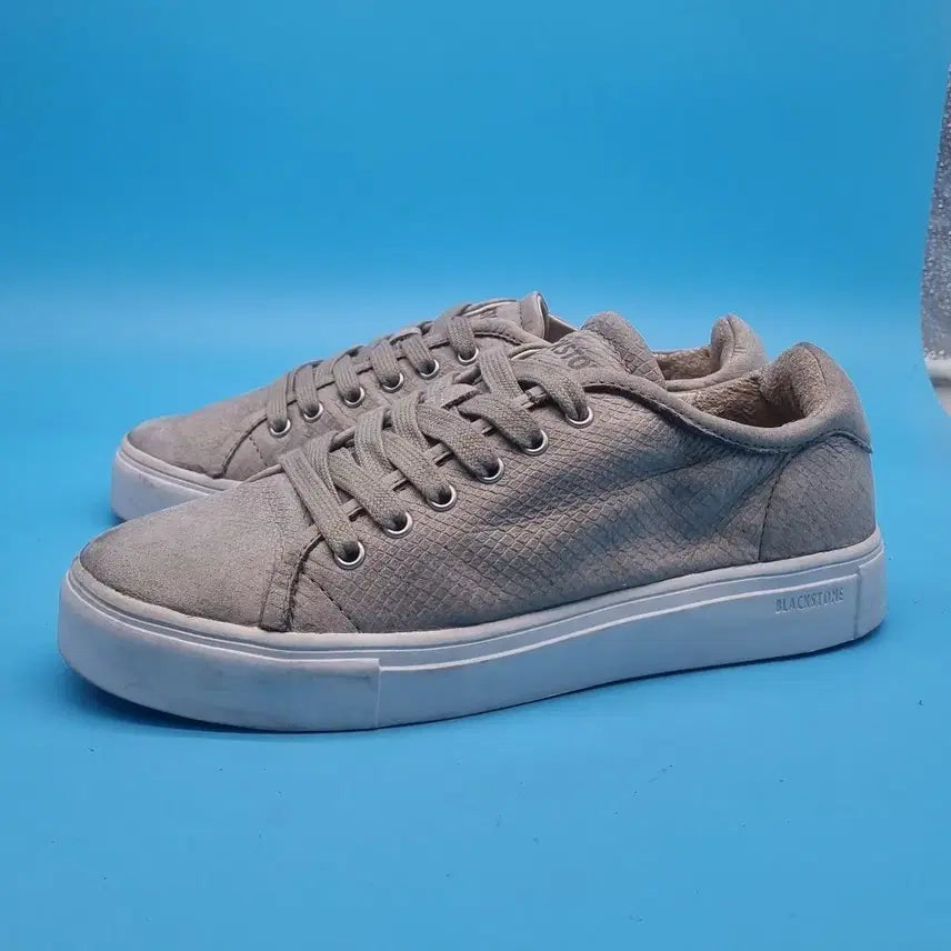 [BUNJANG] KK Blackstone Men's Leather Sneakers / kk 블랙스톤 남성 가죽 스니커즈 38 240