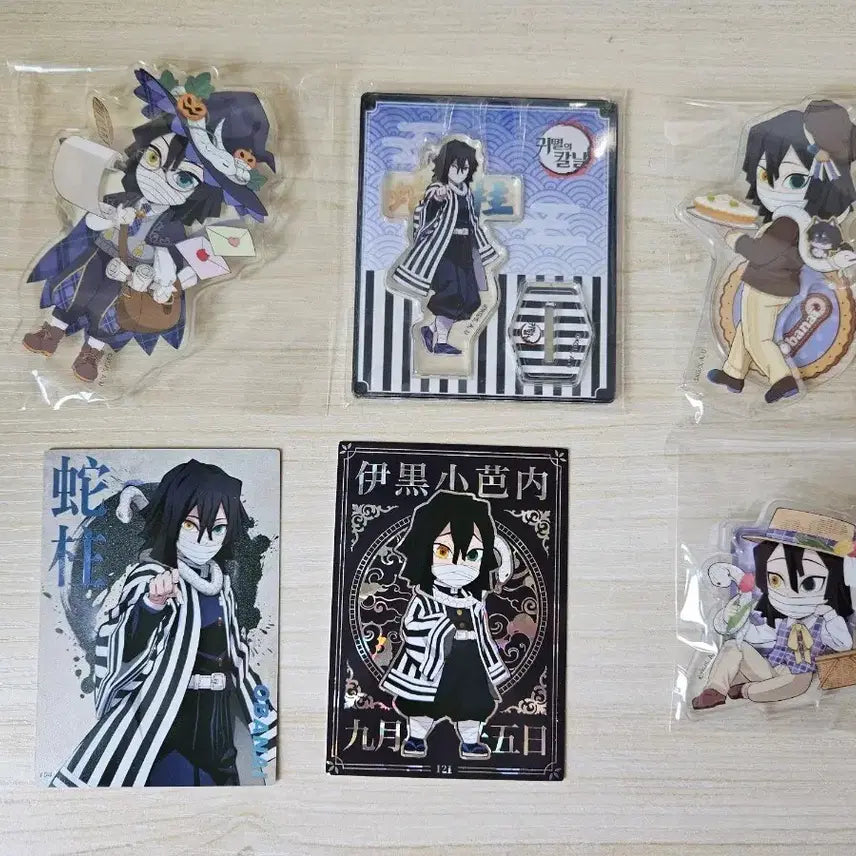 [BUNJANG] Demon Slayer Iguro Obanai Acrylic Stand & Paper Goods Bundle Set / 귀멸의 칼날 이구로 오바나이 아크릴 스탠드 지류 일괄