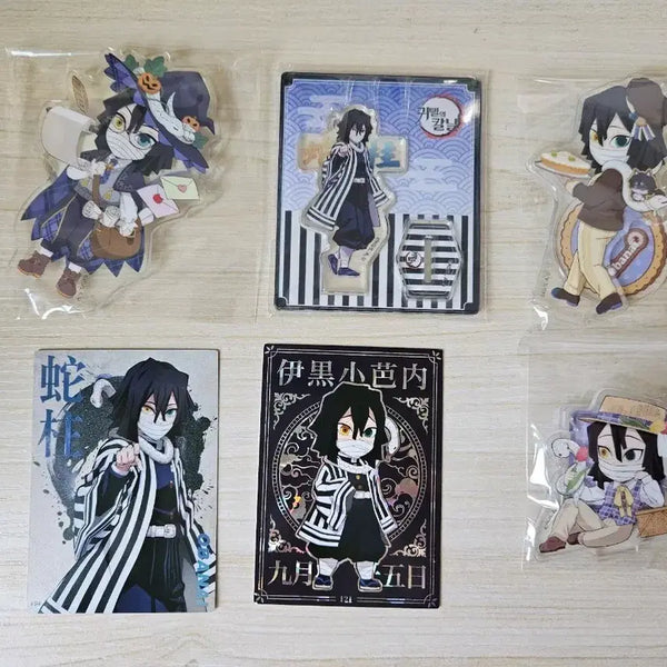 [BUNJANG] Demon Slayer Iguro Obanai Acrylic Stand & Paper Goods Bundle Set / 귀멸의 칼날 이구로 오바나이 아크릴 스탠드 지류 일괄