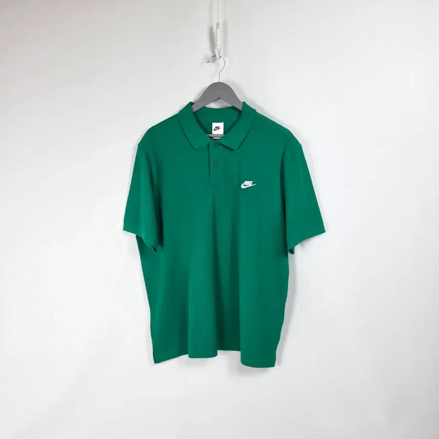 [BUNJANG] Nike Green Short Sleeve Polo Shirt Men's XL / 새상품 나이키 그린 반팔 카라티셔츠 남 105, 20260706