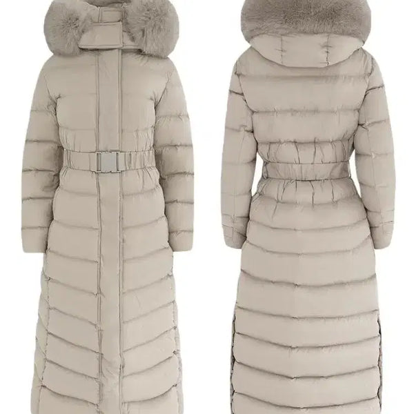 [BUNJANG] Around You Long Padded Coat Beige Ivory / around 어라운드율 패딩