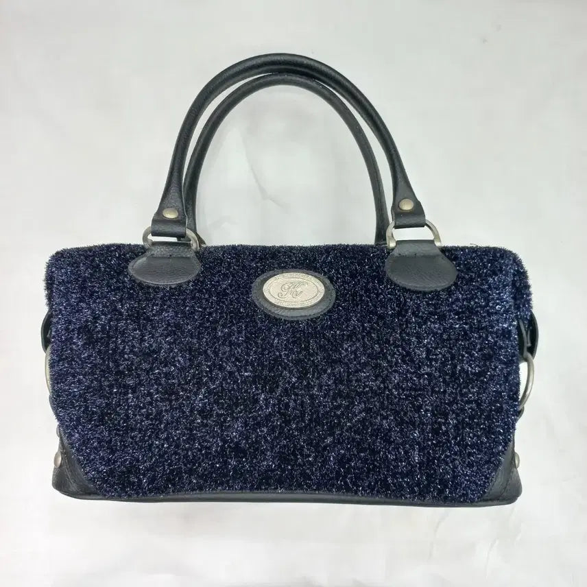 [BUNJANG] Kriziia Milano Tote Bag Navy Leather Glitter / 크리치아 이태리 밀라노 토트백