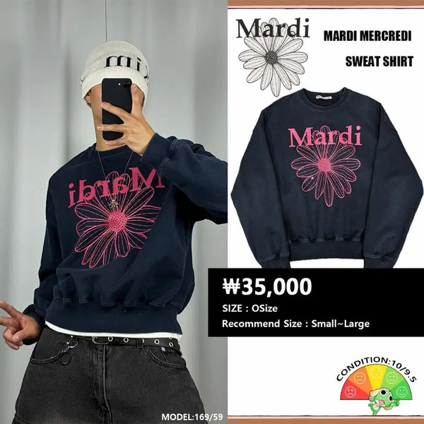 [BUNJANG] Mardi Mercredi Signature Sweatshirt / <마르디 메크르디 시그니처 맨투맨> No.1822
