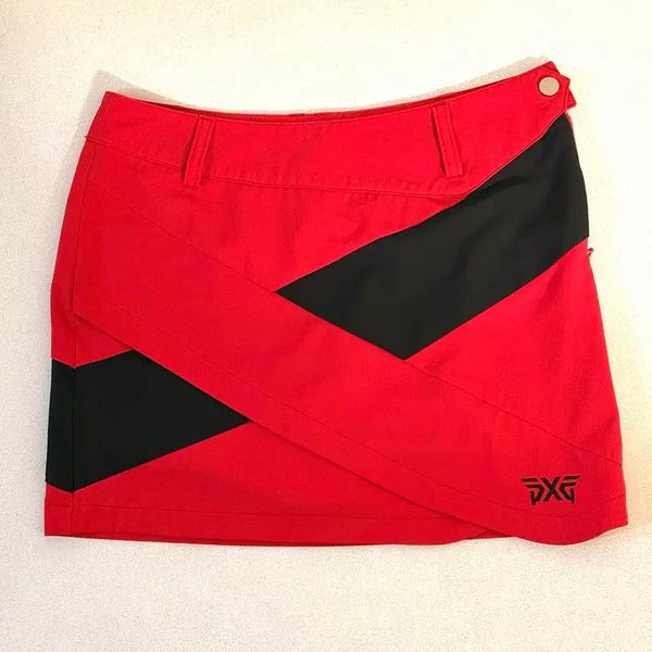 [BUNJANG] PXG Golf Skirt Red Black / PXG 골프 스커트 레드 블랙