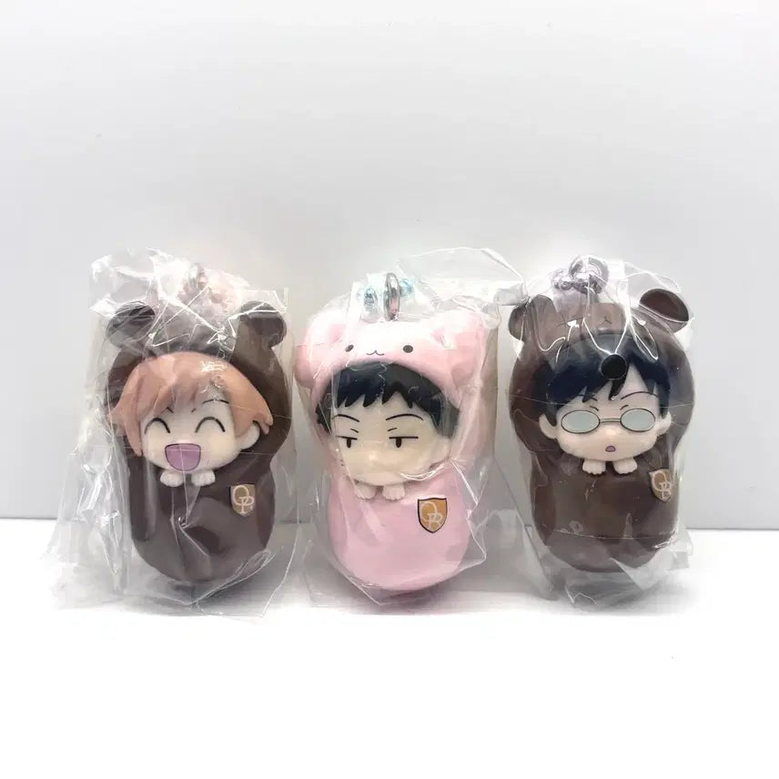 [BUNJANG] Ouran High School Host Club Kaoru Mori Kyoya Keyring Bundle Set (Sealed) / 오란고교 호스트부 포대기 키링 카오루 모리 쿄우야 일괄 미개봉