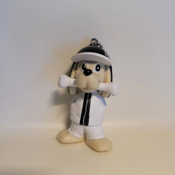 [BUNJANG] GALPY Character Dog Figure Keychain with Bone Accessory / GALPY 캐릭터 강아지 피규어 키링 열쇠고리 가챠 뼈다귀 포함