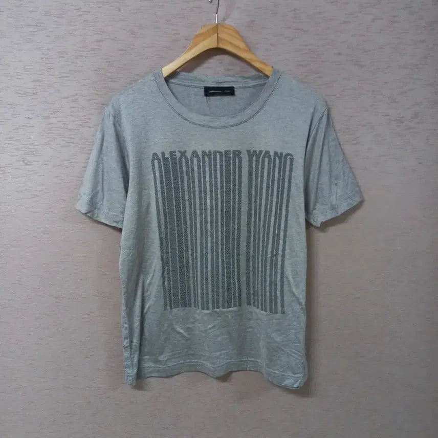 [BUNJANG] Gray Print T-shirt / B7-6/그레이 프린트 티셔츠