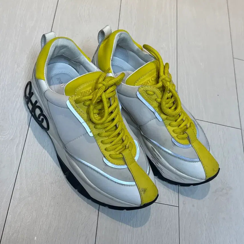 [BUNJANG] Jimmy Choo Pop Yellow Sneakers / 지미추 스니커즈 옐로우 36.5 jimmychoo