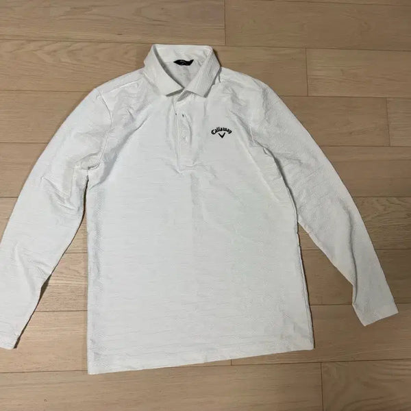 [BUNJANG] Callaway Men's Golf Long Sleeve Polo Shirt White / 캘러웨이 남성 골프 긴팔 카라티 화이트