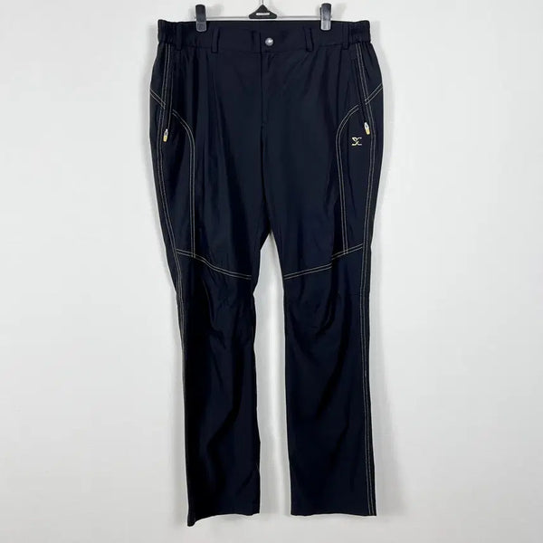 [BUNJANG] JDX Black Summer Banding Span Slacks Pants Men's 34 XL / JDX 블랙 여름 밴딩 스판 슬랙스 바지 남34 XL 라덴 빈티지