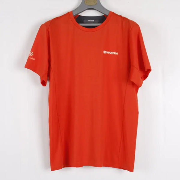 [BUNJANG] Mountia Men's Short Sleeve T-Shirt Orange Polyester Blend Size 100 / 마운티아 남자 반팔 티셔츠