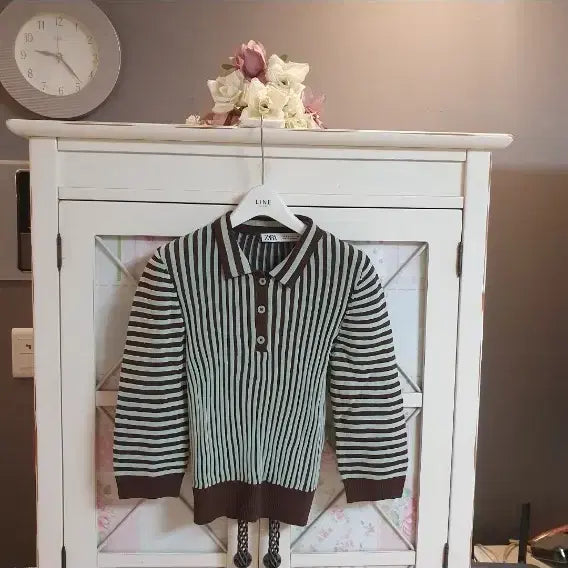 [BUNJANG] Zara Striped Knit Sweater - Size 55 / 자라 스트라이프 니트/55