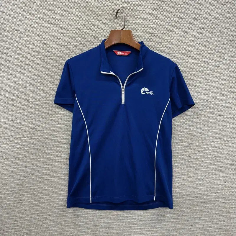 [BUNJANG] Nepa Functional Half-Zip Short-Sleeve T-Shirt 90 / 네파 등산 기능성 반집업 반팔티 90 D01745