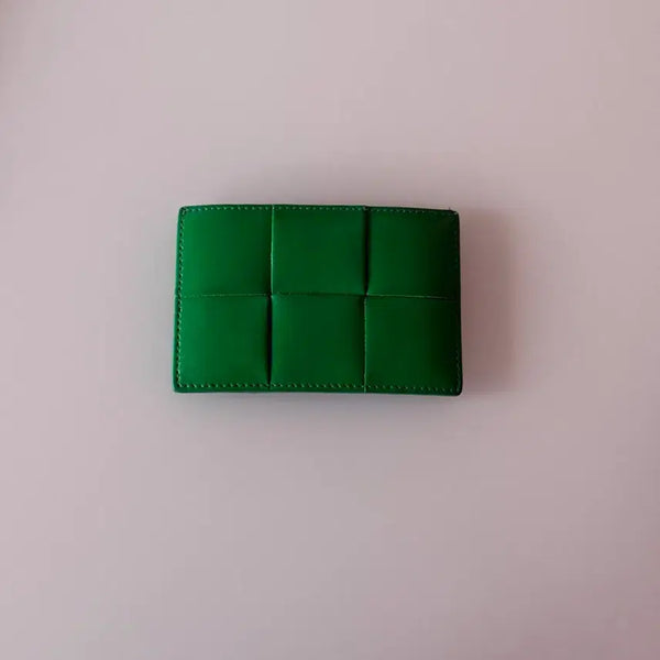 [BUNJANG] Bottega Veneta Cassette Card Holder Green / 보테가베네타 카세트 카드지갑 그린