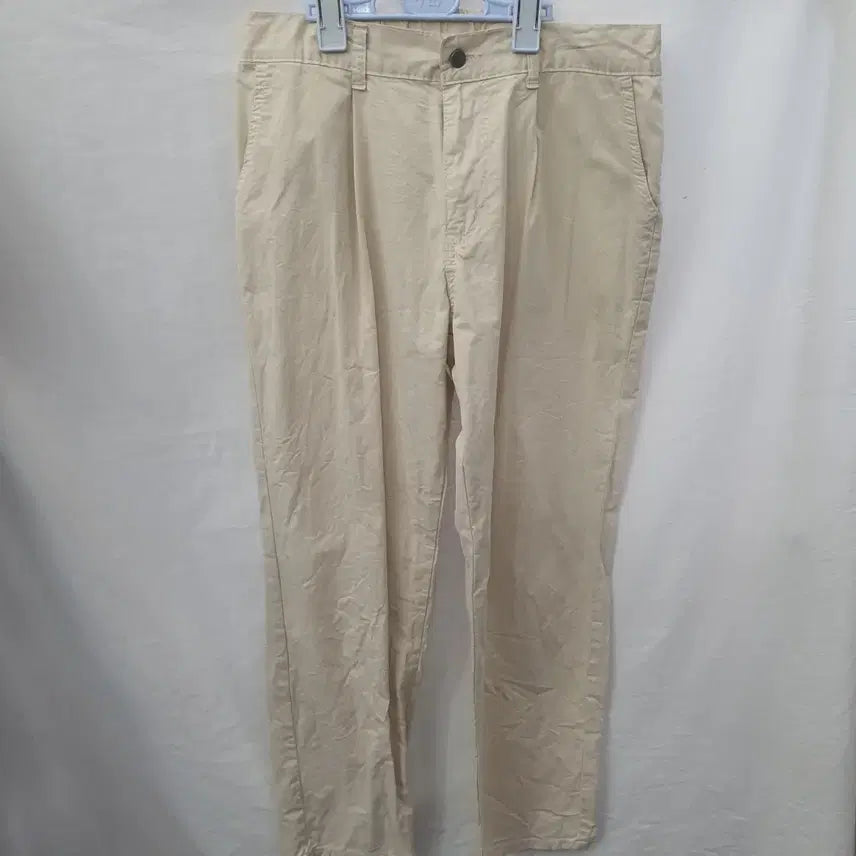 [BUNJANG] Marvel Cotton Pants Beige XL / 마블 면바지 XL 베이지 허리33