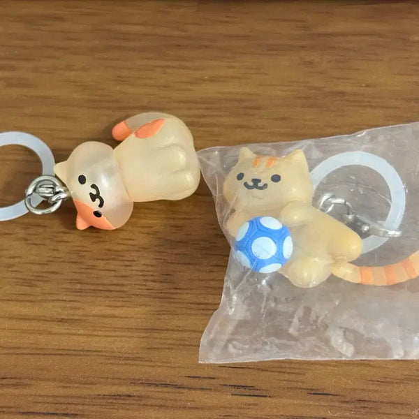 [BUNJANG] Neko Atsume Meijirushi Keychain / 네코 아츠메 메지루시 키링