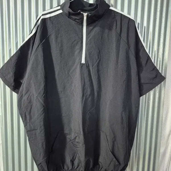 [BUNJANG] Hotping Women's Black Short-Sleeve Windbreaker Jumper / 3 핫핑 여성 바람막이 반팔 점퍼 블랙