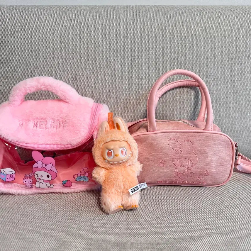 [BUNJANG] My Melody Faux Fur Pouch / 마이멜로디 파우치,마이멜로디 산리오파우치,마이멜로디퍼파우치