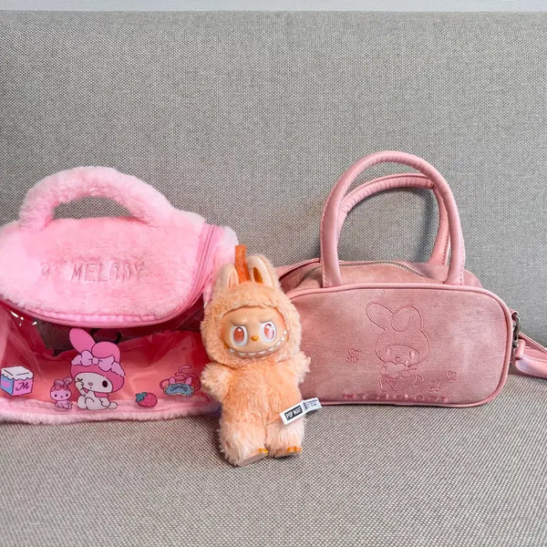 [BUNJANG] My Melody Faux Fur Pouch / 마이멜로디 파우치,마이멜로디 산리오파우치,마이멜로디퍼파우치