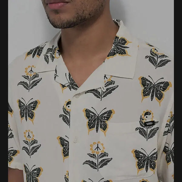 [BUNJANG] Vans Butterfly Short Sleeve Shirt XL / VANS 반스 나비 반팔 셔츠 XL 110사이즈