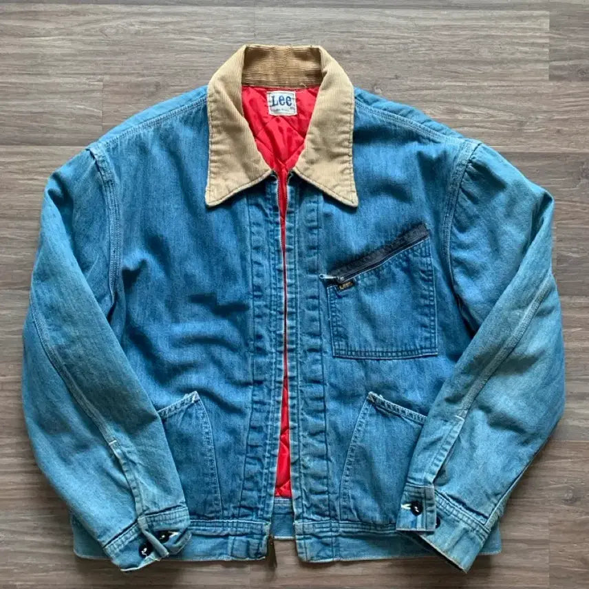 [BUNJANG] 1970s Lee Corduroy Collar Work Jacket / 70s 191-lb lee