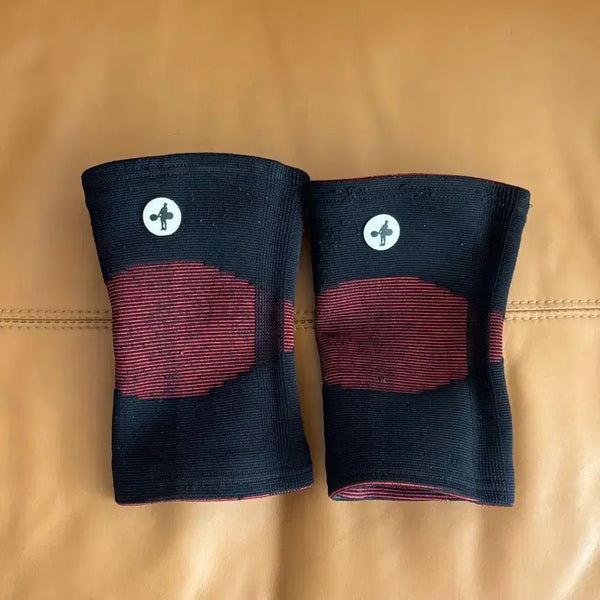 [BUNJANG] Hook Grip Knee Brace Black Red One Layer M / 훅그립 무릎 보호대 블랙 레드 원레이어 남자 M