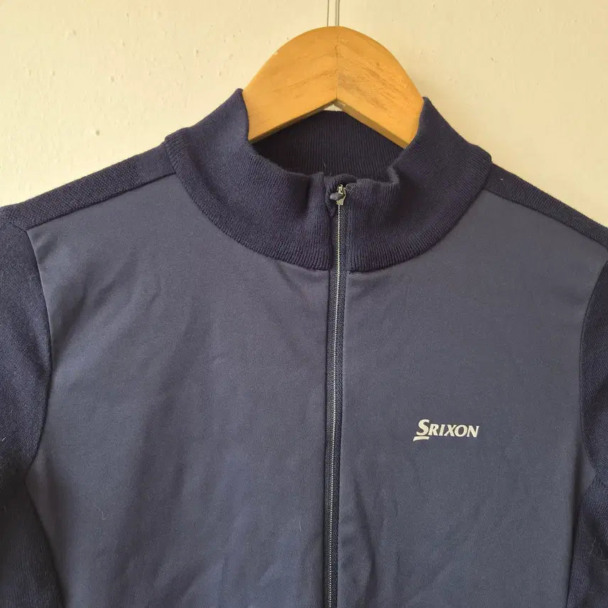 [BUNJANG] Srixon Women's Knit Contrast Full-Zip Jumper Size XS (85) / 스릭슨 Srixon 여성 니트배색집업점퍼 XS85사이즈
