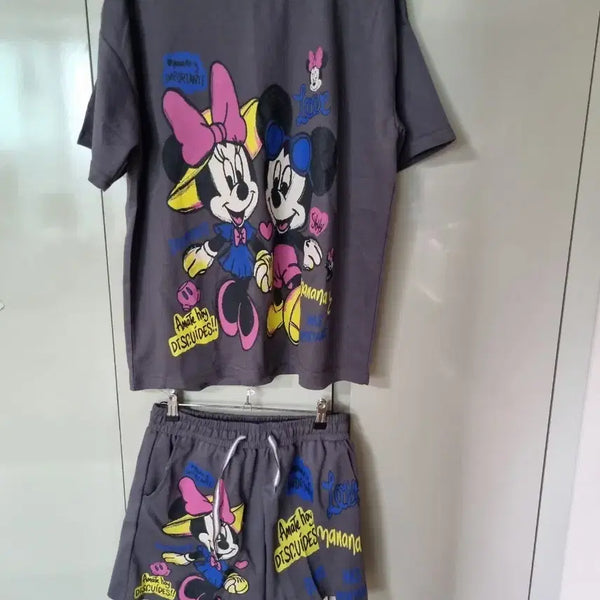 [BUNJANG] Mickey Mouse & Minnie Mouse Two-Piece Training Set / 투피스